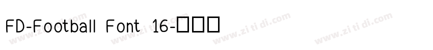 FD-Football Font 16字体转换